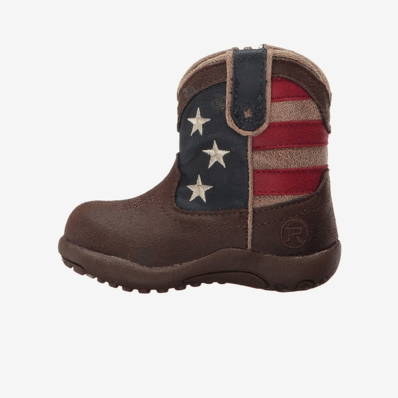 Host Pick Roper American Patriot Boots Size 4 - Picture 2 of 6